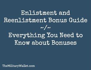 getmybonus|Enlistment and Reenlistment Bonus Guide .